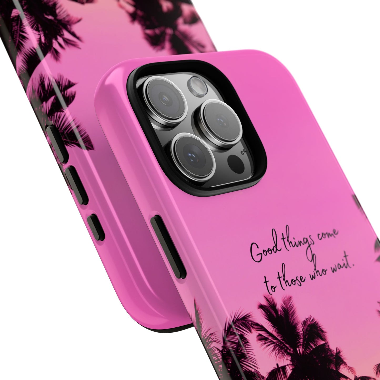 Sunset Serenity: Good things come to those who wait - Phone Case for iPhone, Samsung Galaxy and Google Pixel