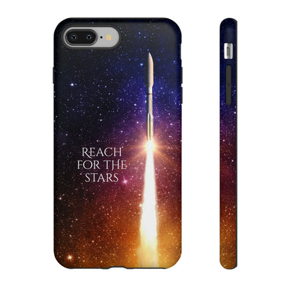 Reach for the stars: rocket illustrated phone case for iPhone, Samsung Galaxy and Pixel devices