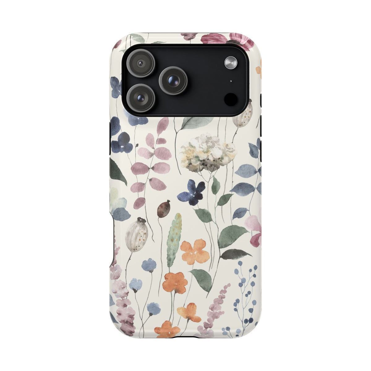 Floral prints phone case for iPhone (MagSafe version)