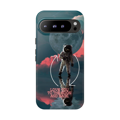 Love You to the Moon and Back: Romance-themed phone case for iPhone, Samsung Galaxy and Google Pixel devices
