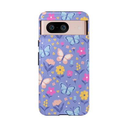 Lavender Butterflies: Tough Phone Case for iPhone, Samsung Galaxy and Google Pixel