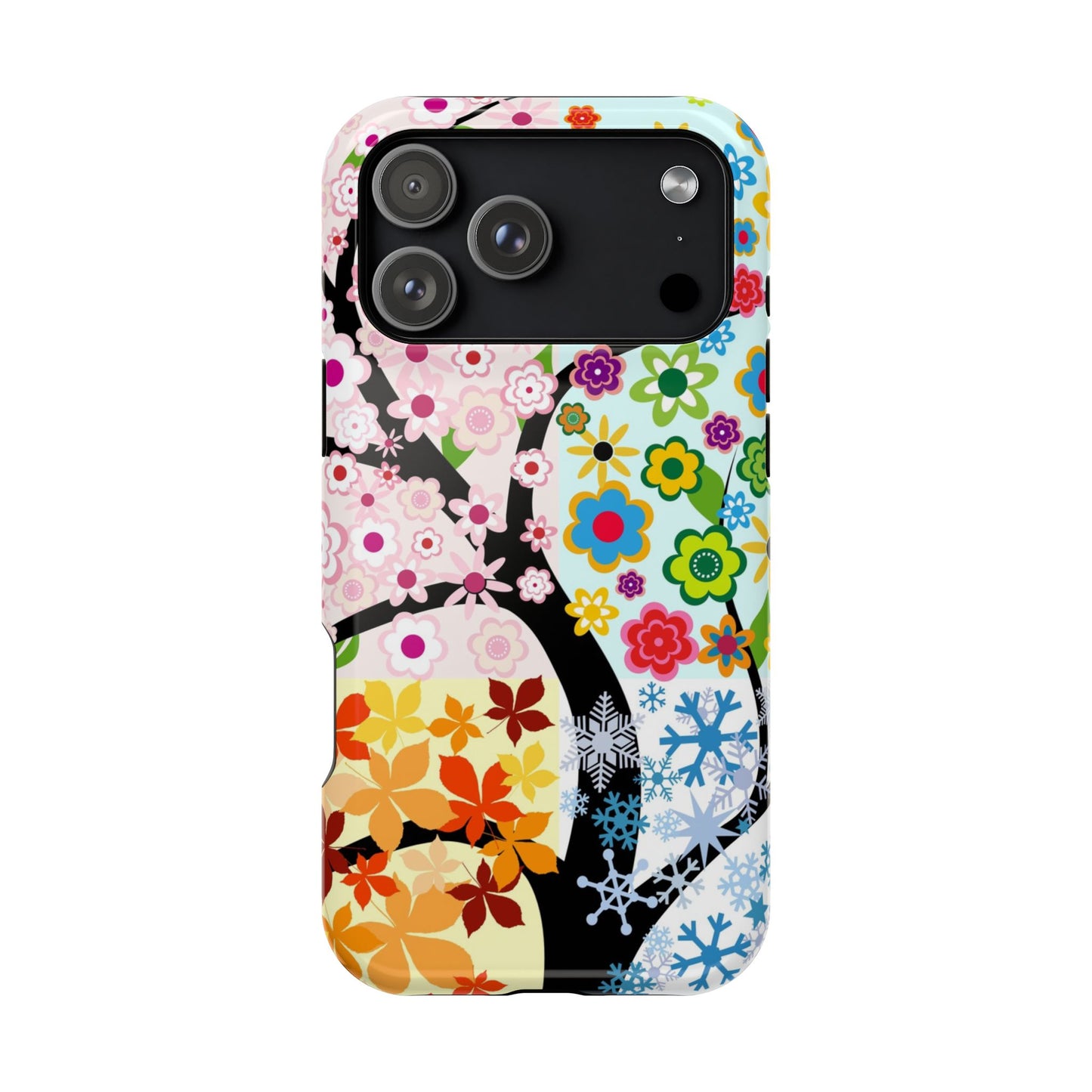 Four Seasons (MagSafe version): Fall, Winter, Spring and Summer inspired phone case for iPhone