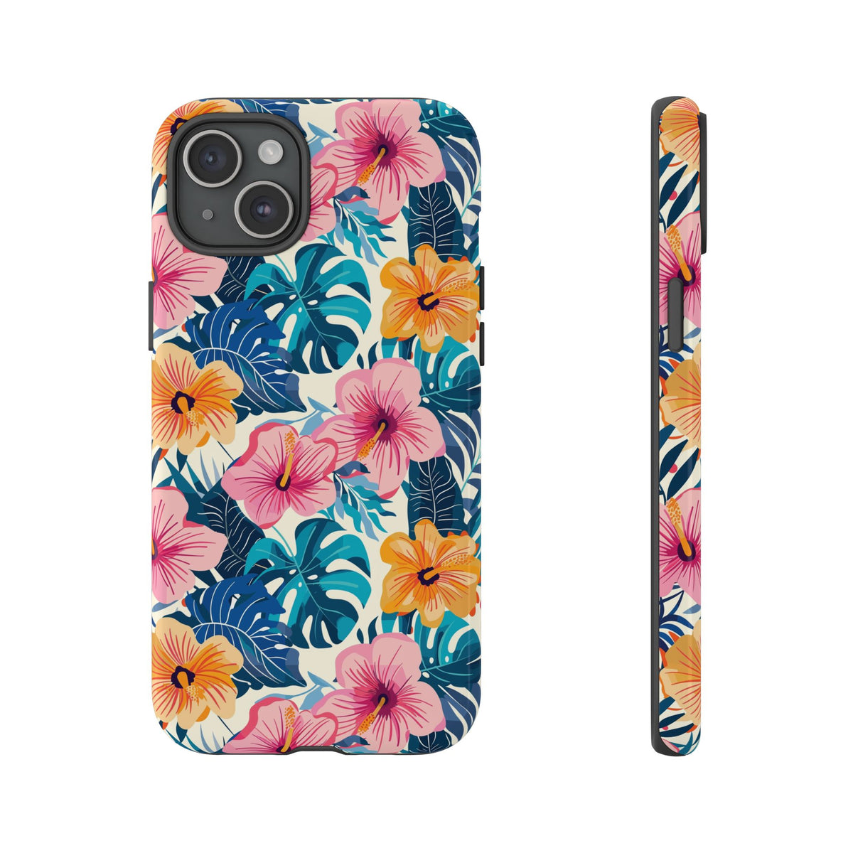 Hibiscus Bloom: Cute Floral Phone Case for iPhone, Samsung and Google Pixel