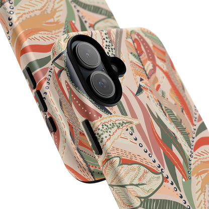 Terracotta Leaves Phone Case: Nature‑Inspired Art for iPhone, Samsung Galaxy and Google Pixel devices