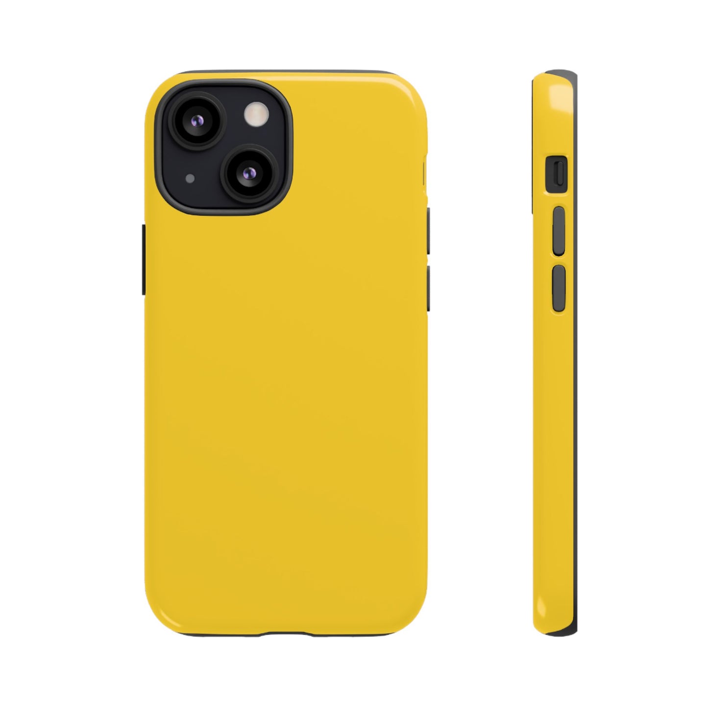Luscious Yellow: Plain Sunburst-Inspired Color for iPhone, Samsung Galaxy and Google Pixel devices