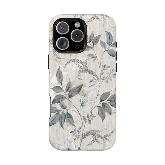 Luxury Leaves (MagSafe version): Artistic case for iPhone, Samsung Galaxy and Google Pixel