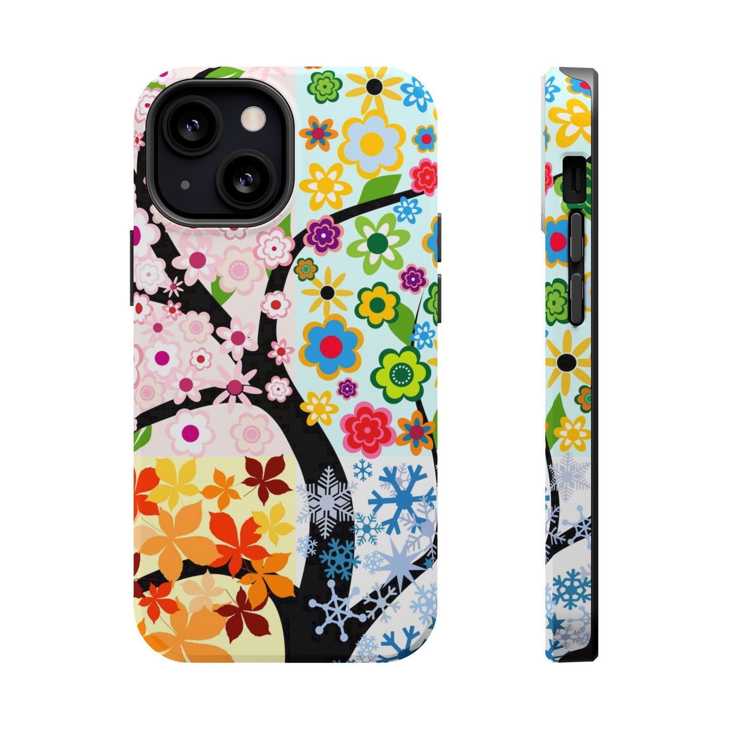 Four Seasons (MagSafe version): Fall, Winter, Spring and Summer inspired phone case for iPhone