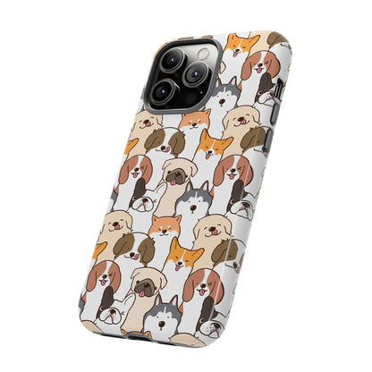 Cute Dogs Charm Phone Case for iPhone, Samsung Galaxy and Google Pixel devices