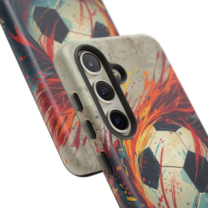 Football Swirl: Phone Case for iPhone, Samsung Galaxy and Google Pixel devices