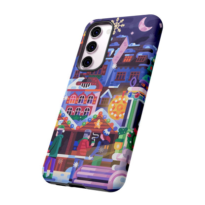 Christmas Fair in Old Town: Holiday-Themed case for iPhone, Samsung Galaxy and Google Pixel