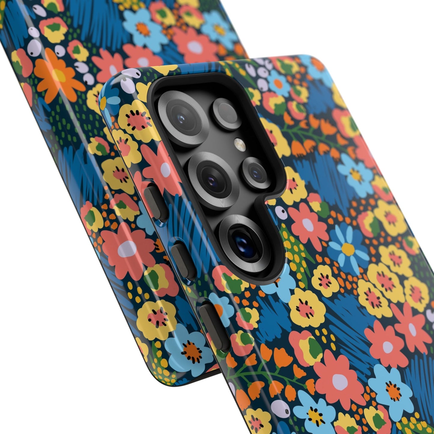Bloom Burst: Color and Joy Themed Phone Case for iPhone, Samsung Galaxy and Google Pixel devices