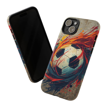 Football Swirl: Phone Case for iPhone, Samsung Galaxy and Google Pixel devices
