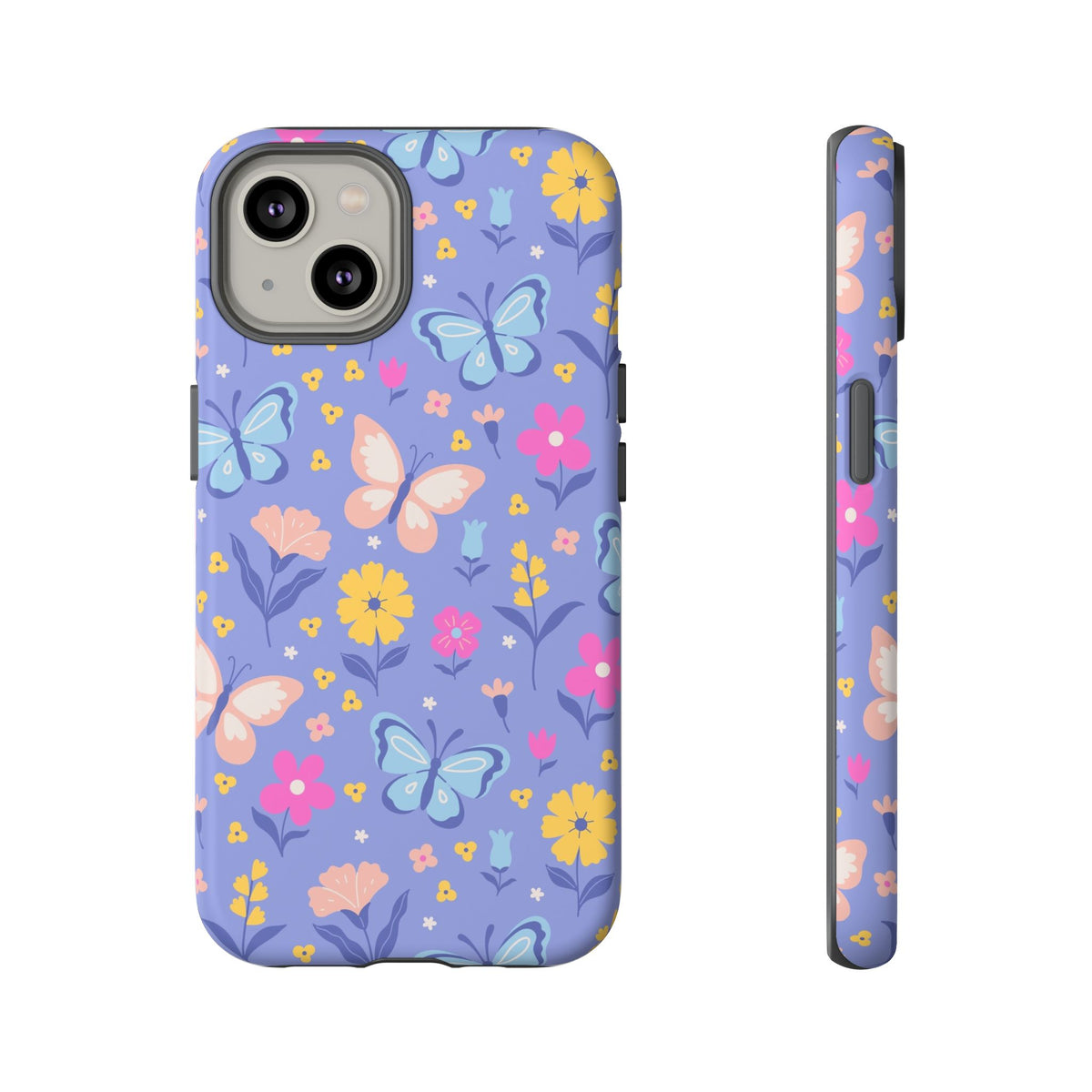 Lavender Butterflies: Tough Phone Case for iPhone, Samsung Galaxy and Google Pixel
