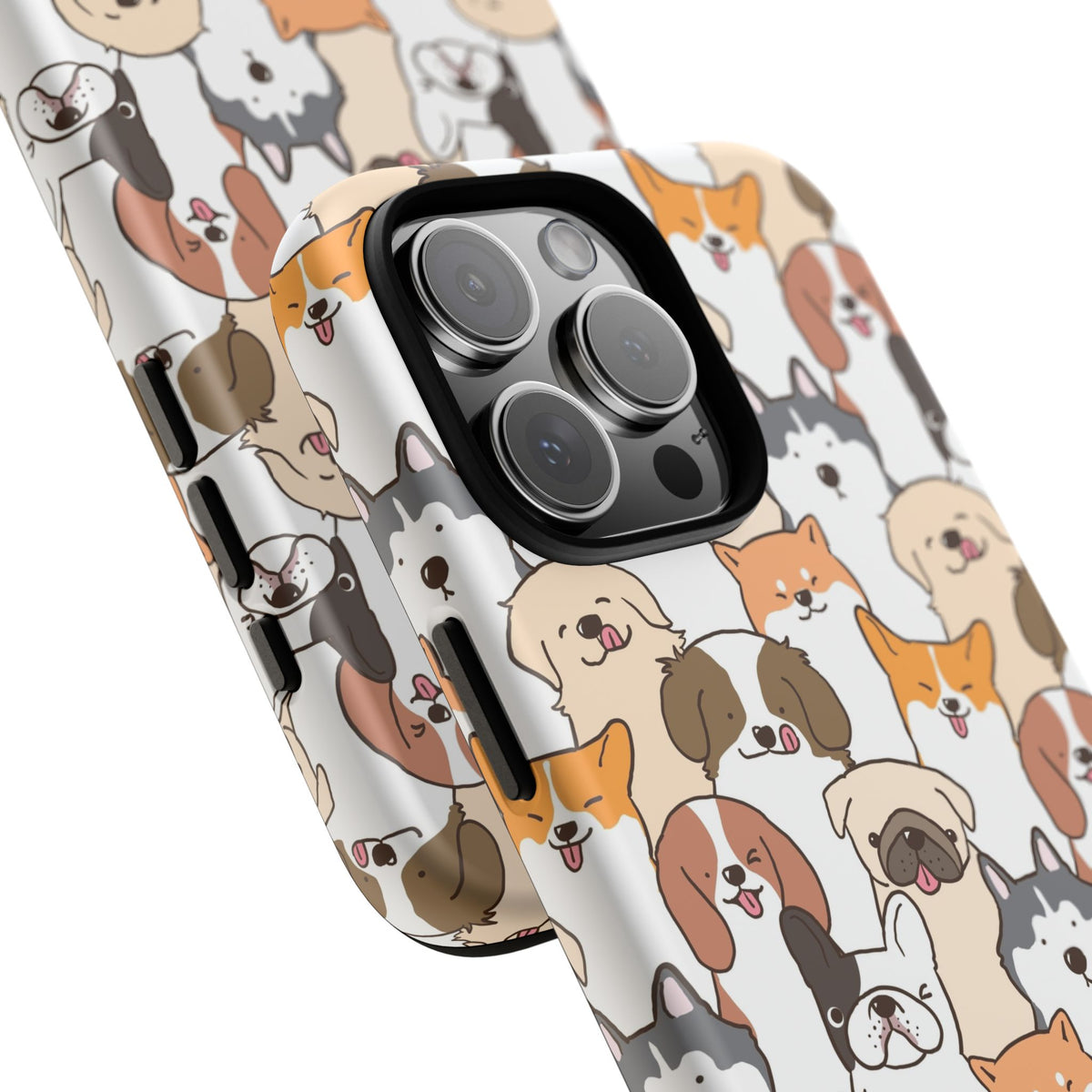 Cute Dogs Charm Phone Case for iPhone, Samsung Galaxy and Google Pixel devices