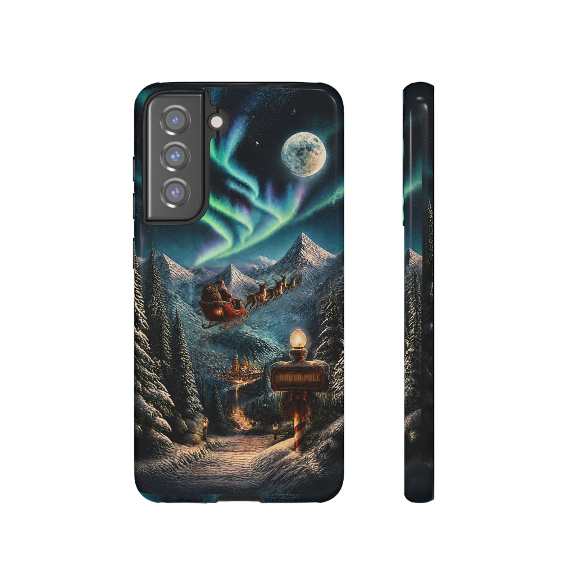 Santa Claus North Pole Adventure: Christmas Themed Phone Case for iPhone, Samsung Galaxy and Google Pixel devices