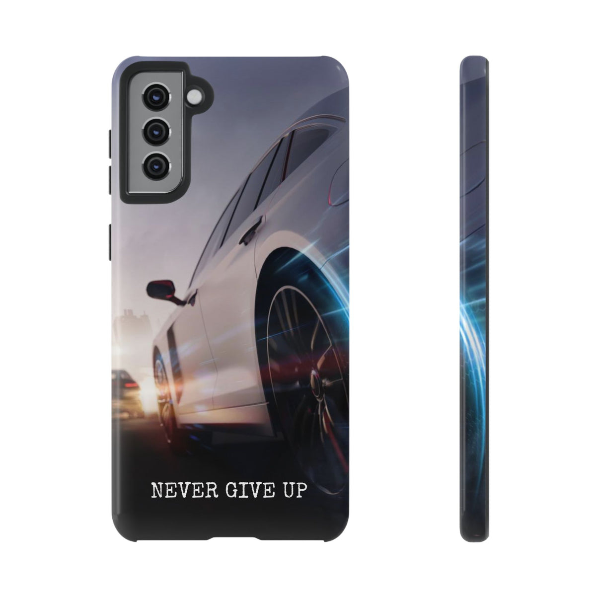Never Give Up:  Motivational Phone Case for iPhone, Samsung Galaxy and Google Pixel devices