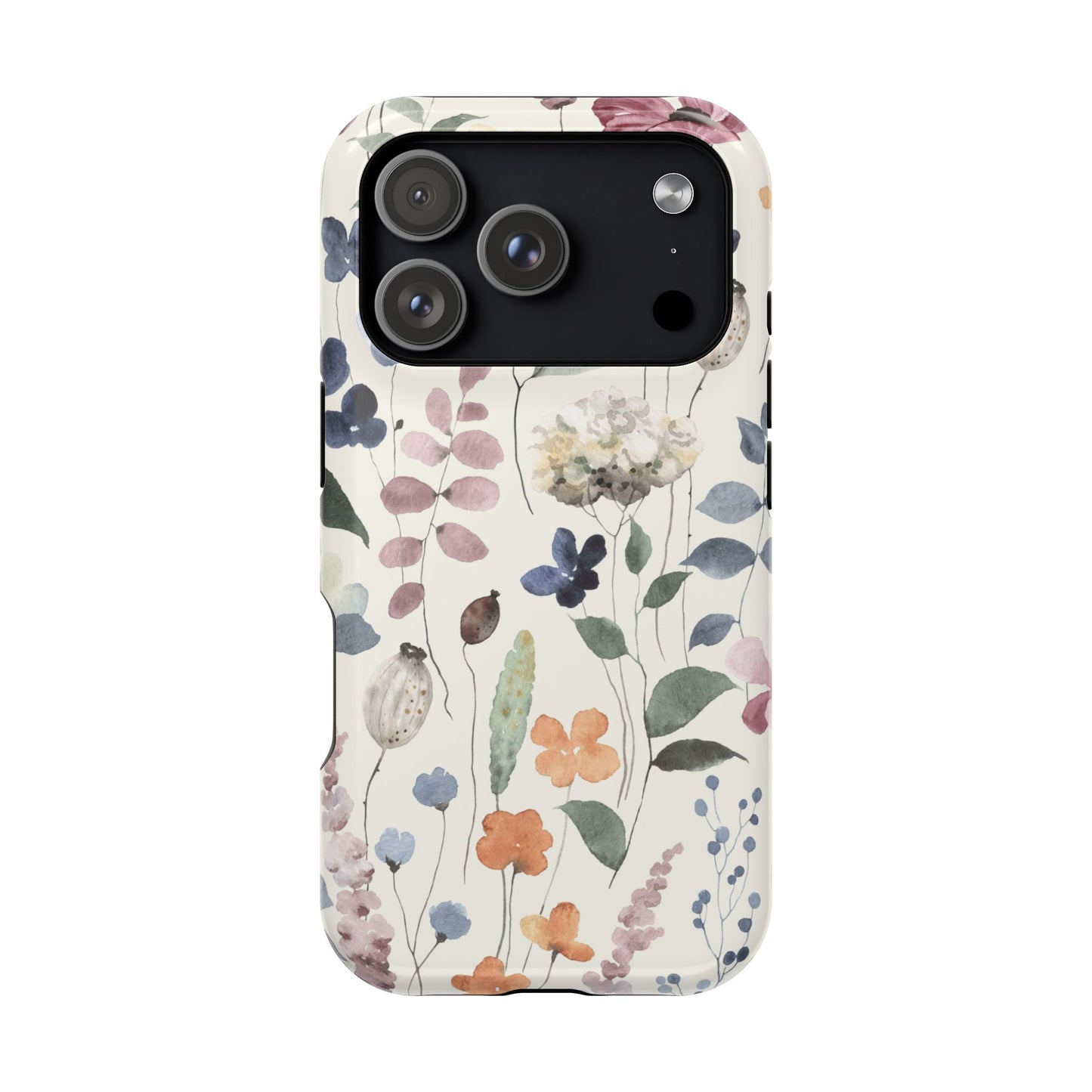 Floral prints phone case for iPhone (MagSafe version)