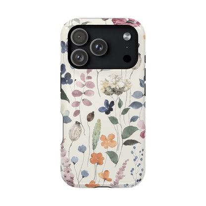 Floral prints phone case for iPhone (MagSafe version)