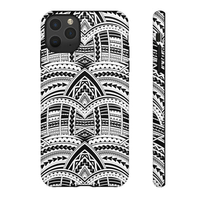 Tatoeage: telefoonhoesje met tribalpatroon voor iPhone, Samsung Galaxy en Google Pixel