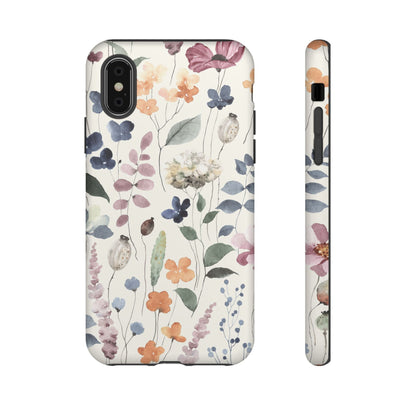 Floral prints phone case for iPhone, Samsung Galaxy and Pixel devices