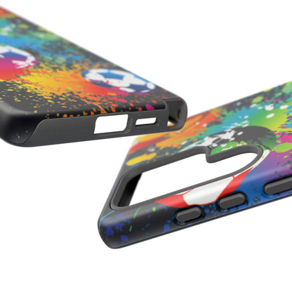 Footballer's Phone Case: Vibrant Case for iPhone, Samsung Galaxy and Google Pixel devices