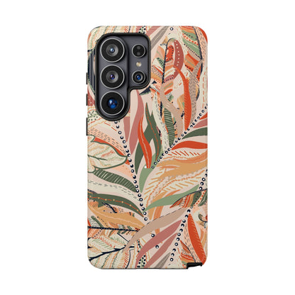 Terracotta Leaves Phone Case: Nature‑Inspired Art for iPhone, Samsung Galaxy and Google Pixel devices