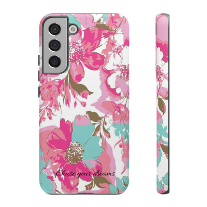 Chase your dreams: Artistic and elegant phone case for Apple iPhone, Samsung Galaxy and Pixel devices