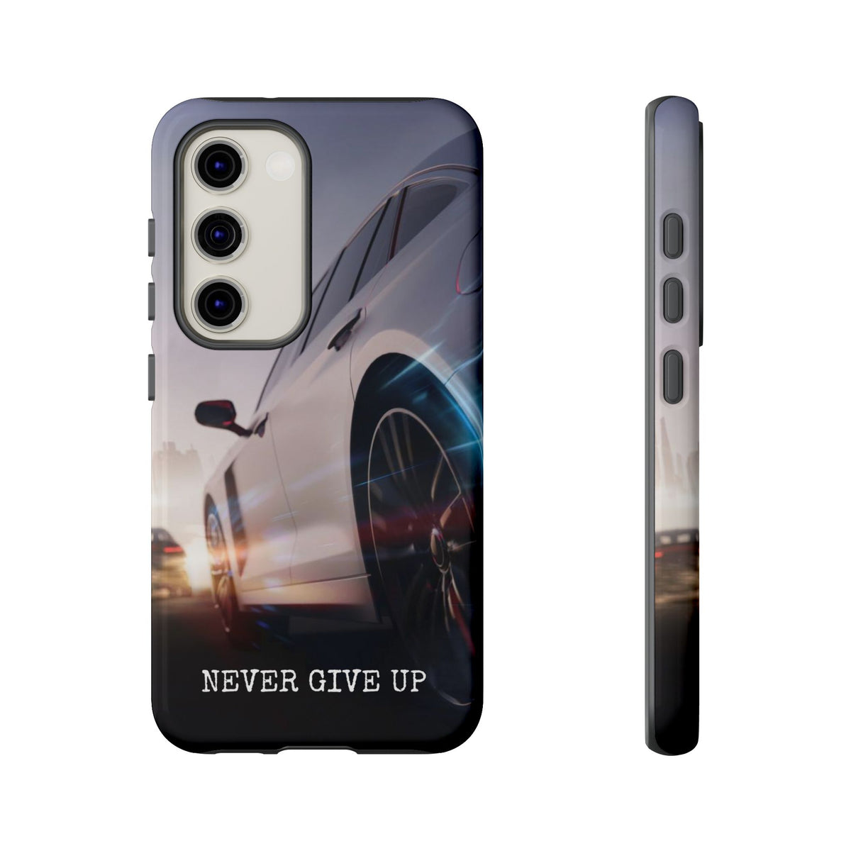 Never Give Up:  Motivational Phone Case for iPhone, Samsung Galaxy and Google Pixel devices