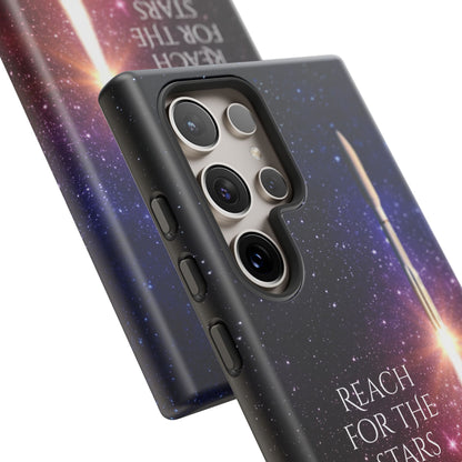 Reach for the Stars: Rocket-illustrated phone case for iPhone, Samsung Galaxy and Pixel devices