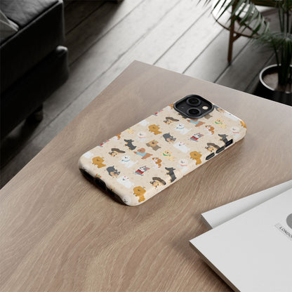 Cute Dogs: Tough Case for iPhone, Samsung Galaxy and Google Pixel devices