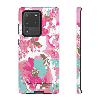 Chase your dreams: Artistic and elegant phone case for Apple iPhone, Samsung Galaxy and Pixel devices