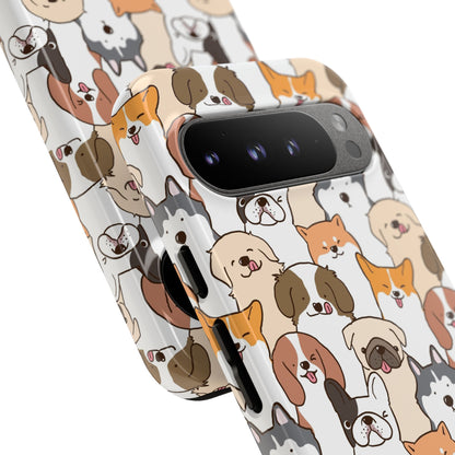 Cute Dogs Charm Phone Case for iPhone, Samsung Galaxy and Google Pixel devices