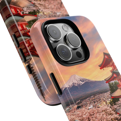 Cherry Blossoms Mt. Fuji phone case for iPhone, Galaxy and Pixel devices