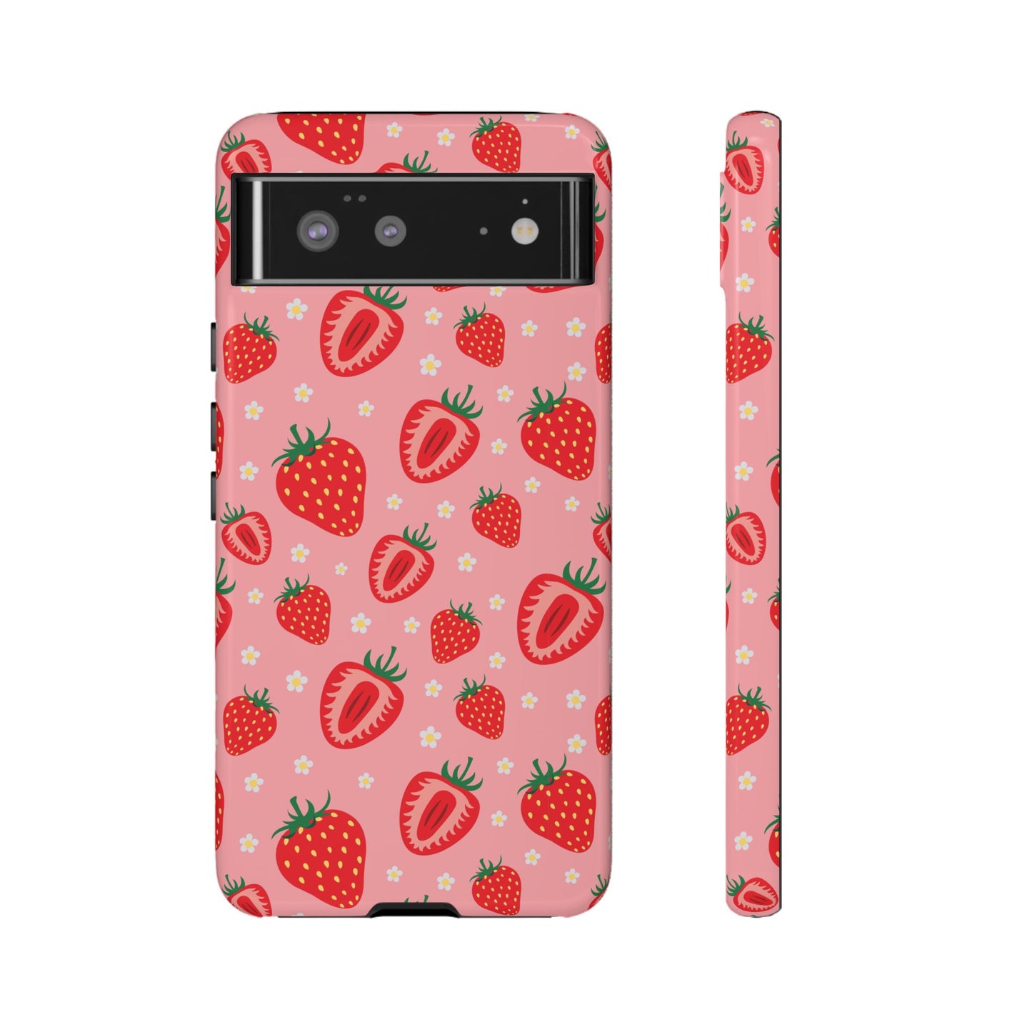 Berry Strawberry: Fruit-inspired phone case for iPhone, Samsung Galaxy and Google Pixel devices