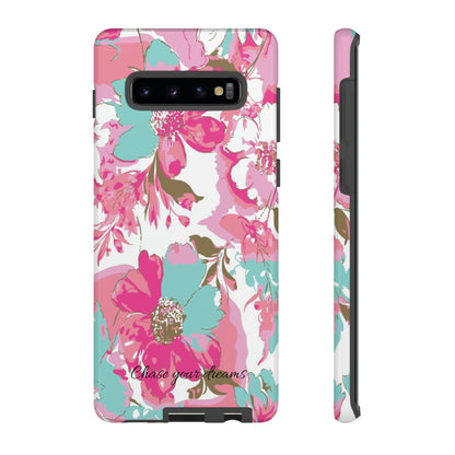 Chase your dreams: Artistic and elegant phone case for Apple iPhone, Samsung Galaxy and Pixel devices