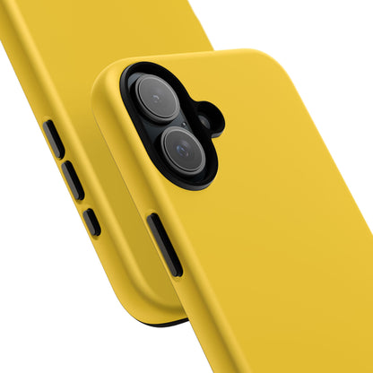 Luscious Yellow: Plain Sunburst-Inspired Color for iPhone, Samsung Galaxy and Google Pixel devices