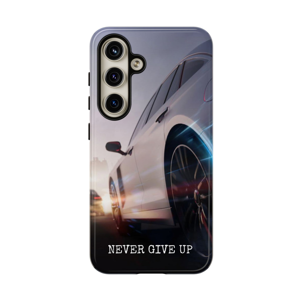 Never Give Up:  Motivational Phone Case for iPhone, Samsung Galaxy and Google Pixel devices