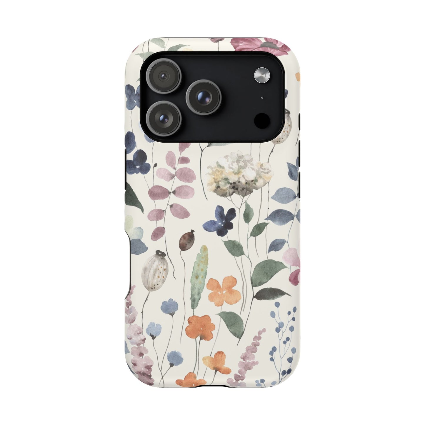 Floral prints phone case for iPhone (MagSafe version)