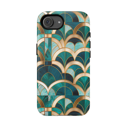 Emerald Deco: Vintage Plush Phone Case for iPhone, Samsung Galaxy and Google Pixel devices
