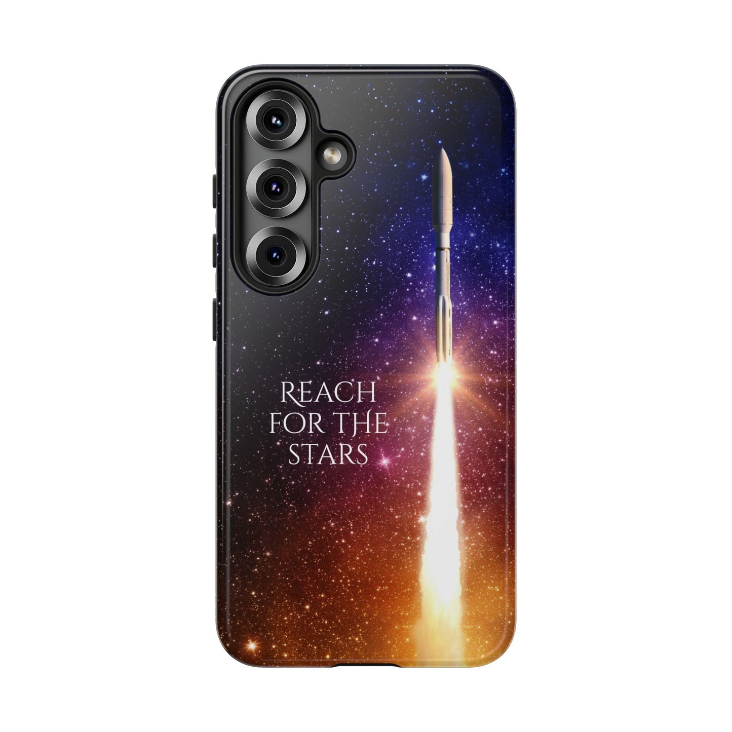 Reach for the Stars: Rocket-illustrated phone case for iPhone, Samsung Galaxy and Pixel devices