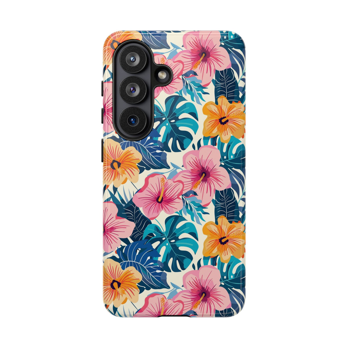 Hibiscus Bloom: Cute Floral Phone Case for iPhone, Samsung and Google Pixel