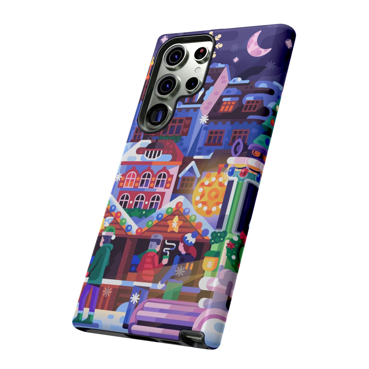 Christmas Fair in Old Town: Holiday-Themed case for iPhone, Samsung Galaxy and Google Pixel