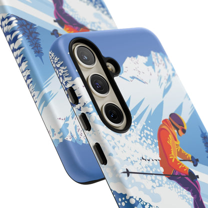 Glacier Rush: Ice Ski inspired phone case for iPhone, Samsung Galaxy and Google  Pixel devices