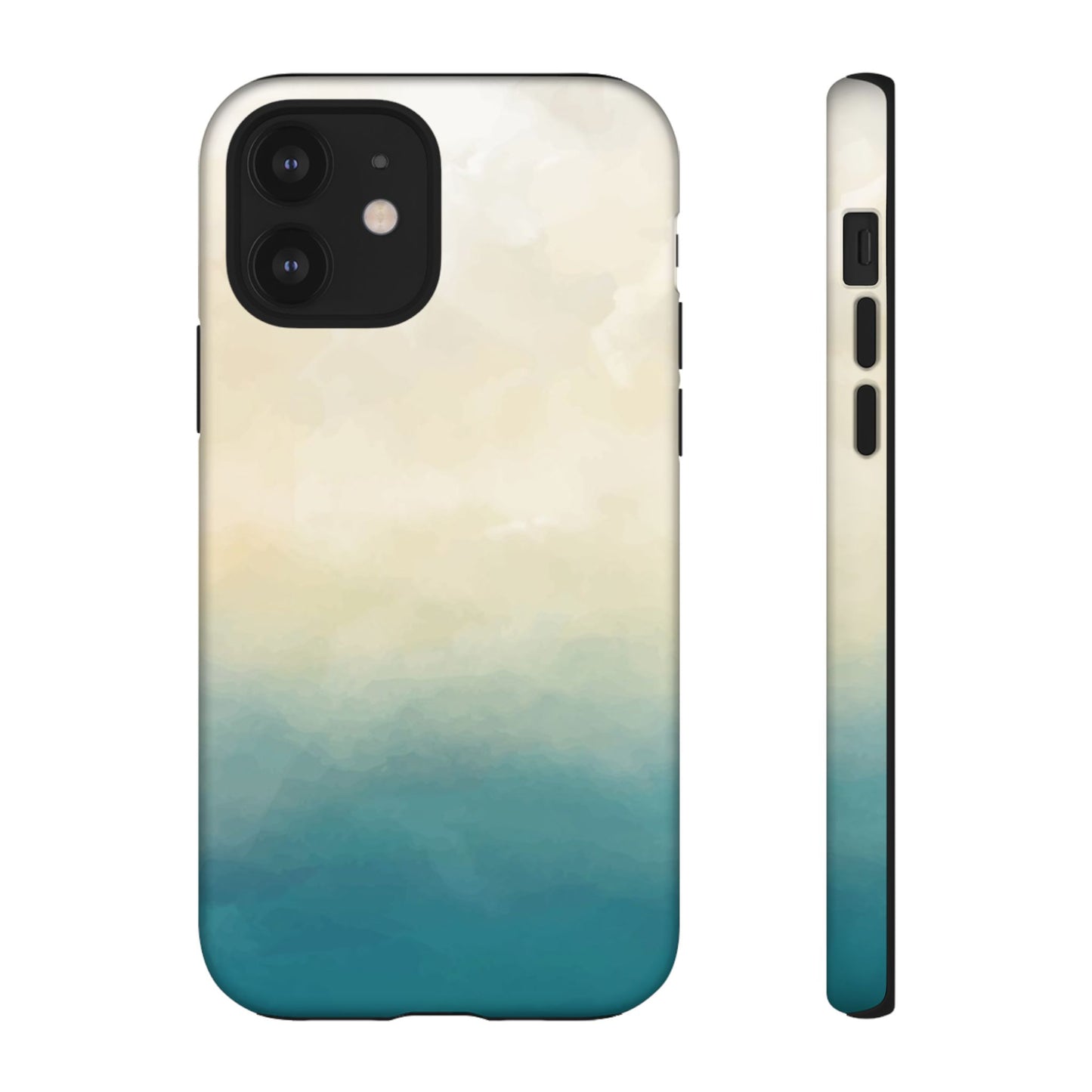 海と砂のグラデーションケース：iPhone、Galaxy、Google Pixelデバイス用ビーチ風スマホケース