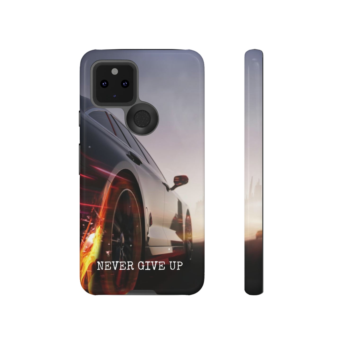 Never Give Up v2: Tough Case for iPhone, Samsung Galaxy and Google Pixel