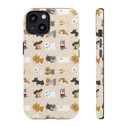 Cute Dogs: Tough Case for iPhone, Samsung Galaxy and Google Pixel devices
