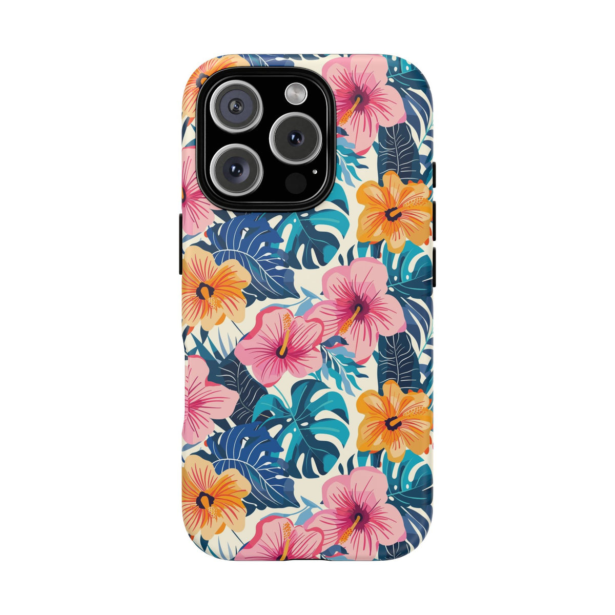 Hibiscus Bloom: Cute Floral Phone Case for iPhone, Samsung and Google Pixel