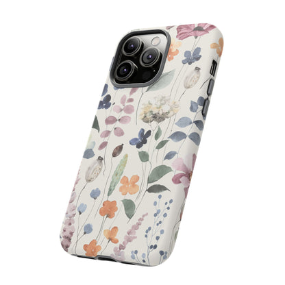 Floral prints phone case for iPhone, Samsung Galaxy and Pixel devices