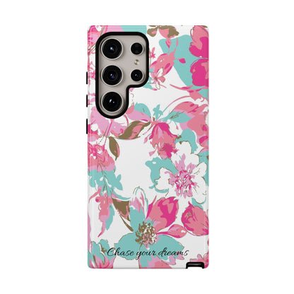 Chase your dreams: Artistic and elegant phone case for Apple iPhone, Samsung Galaxy and Pixel devices