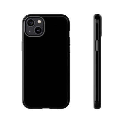 Space Black: Pure black phone case for iPhone, Samsung Galaxy and Google Pixel devices